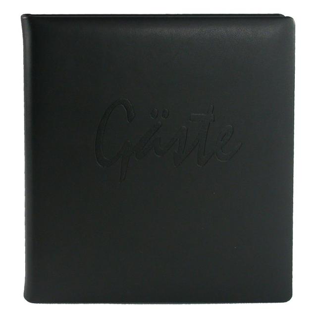 Goldbuch Gastenboek Zwart- 23x25 cm (176 Witte zijden / 88 bladen)