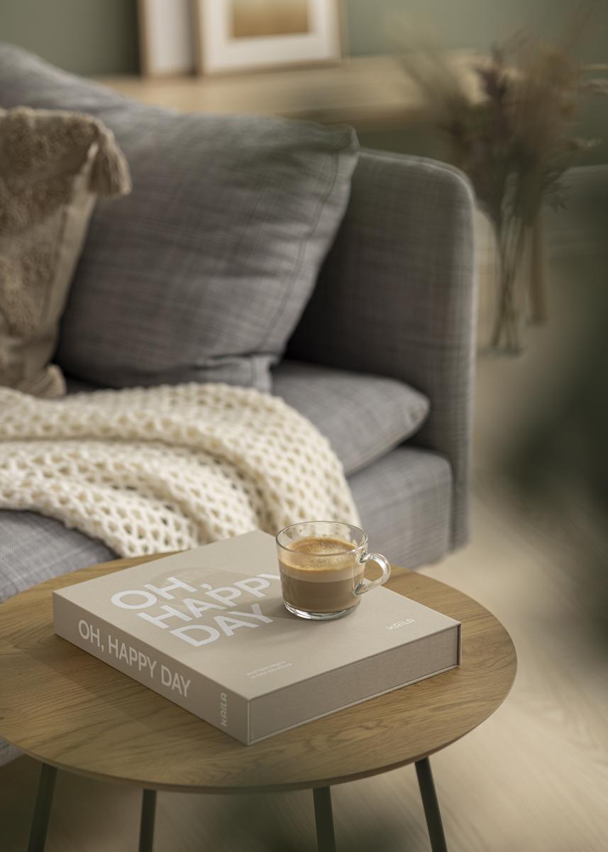 KAILA KAILA OH HAPPY DAY Grey - Coffee Table Photo Album (60 Zwarte zijden)