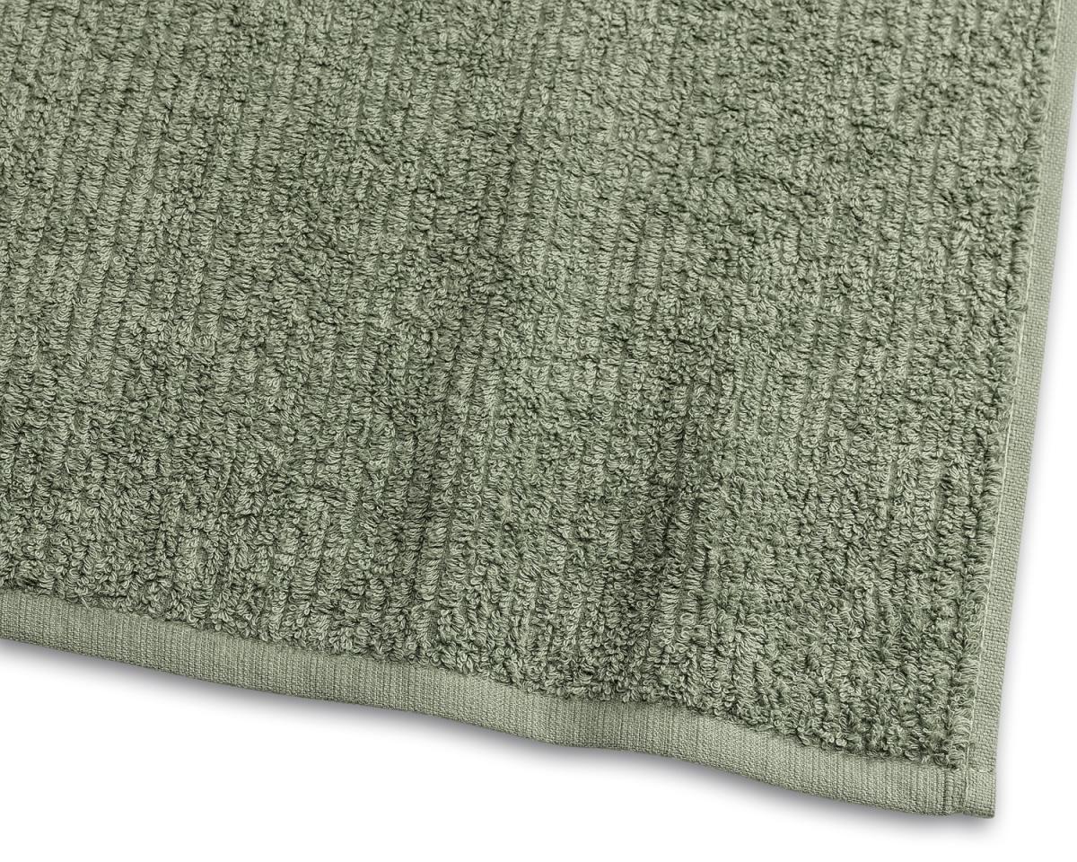 Borganäs of Sweden Badlaken Stripe Badstof - Groen 90x150 cm