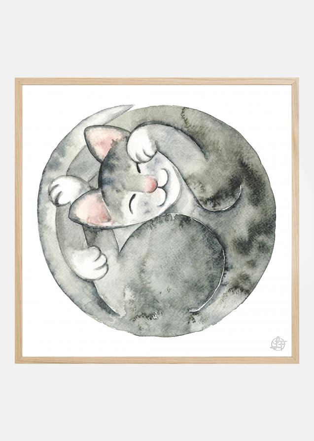 Bildverkstad Sleeping Cat Poster