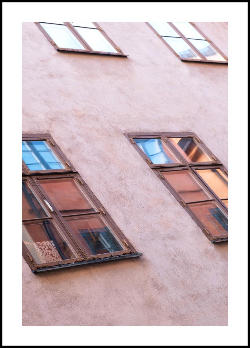 Bildverkstad Pink Plastered wall Poster