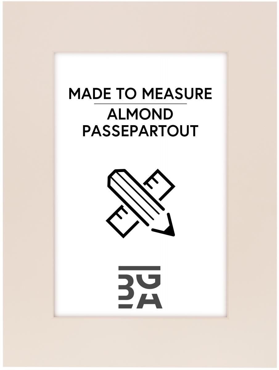 Egen tillverkning - Passepartouter Passe-partout Almond - Op maat gemaakt