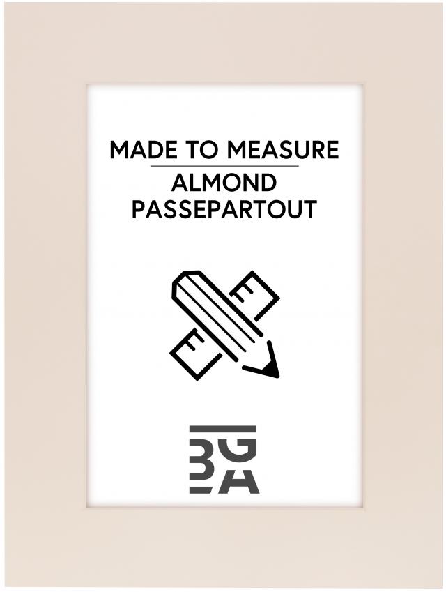 Egen tillverkning - Passepartouter Passe-partout Almond - Op maat gemaakt