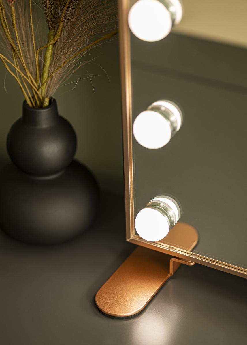 KAILA KAILA Make-up spiegel Hollywood 14 Roségoud 60x50 cm