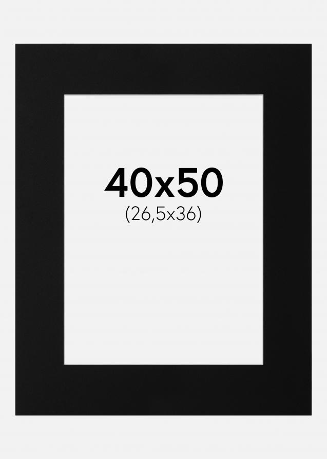 Artlink Passe-partout Zwart Standaard (Witte Kern) 40x50 cm (26,5x36)