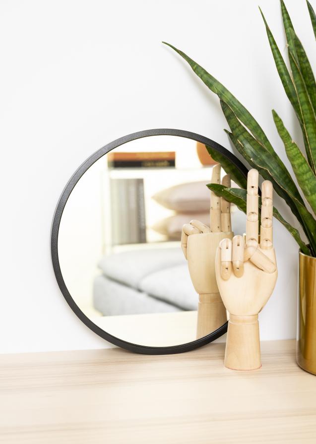 KAILA KAILA Round Mirror - Edge Black 30 cm Ø