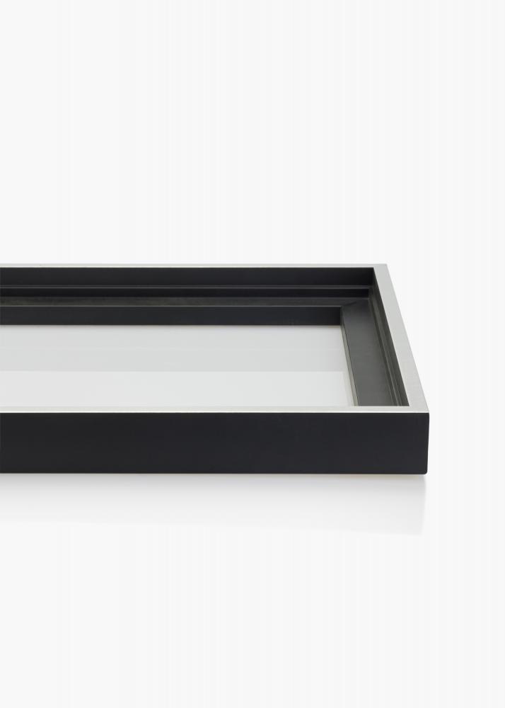 Mavanti Canvaslijst Reno Zwart / Zilver 50x70 cm