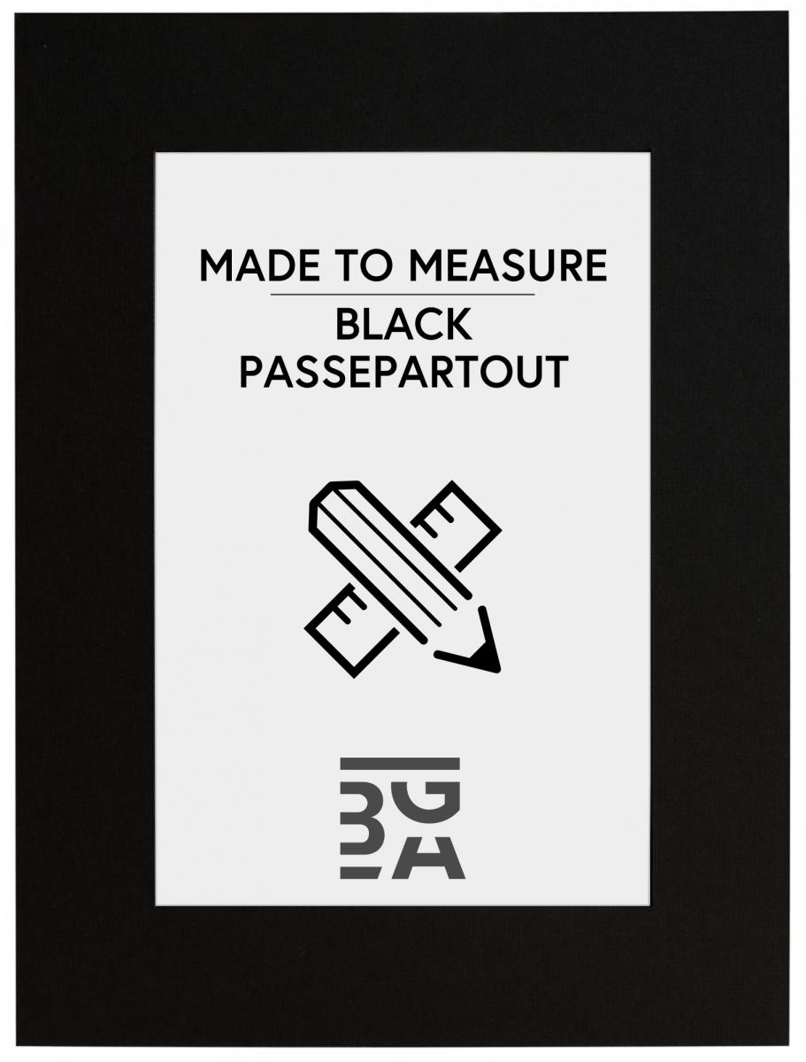 Passepartouter Måttbeställda Passe-partout Zwart (Zwarte kern) - Op maat gemaakt
