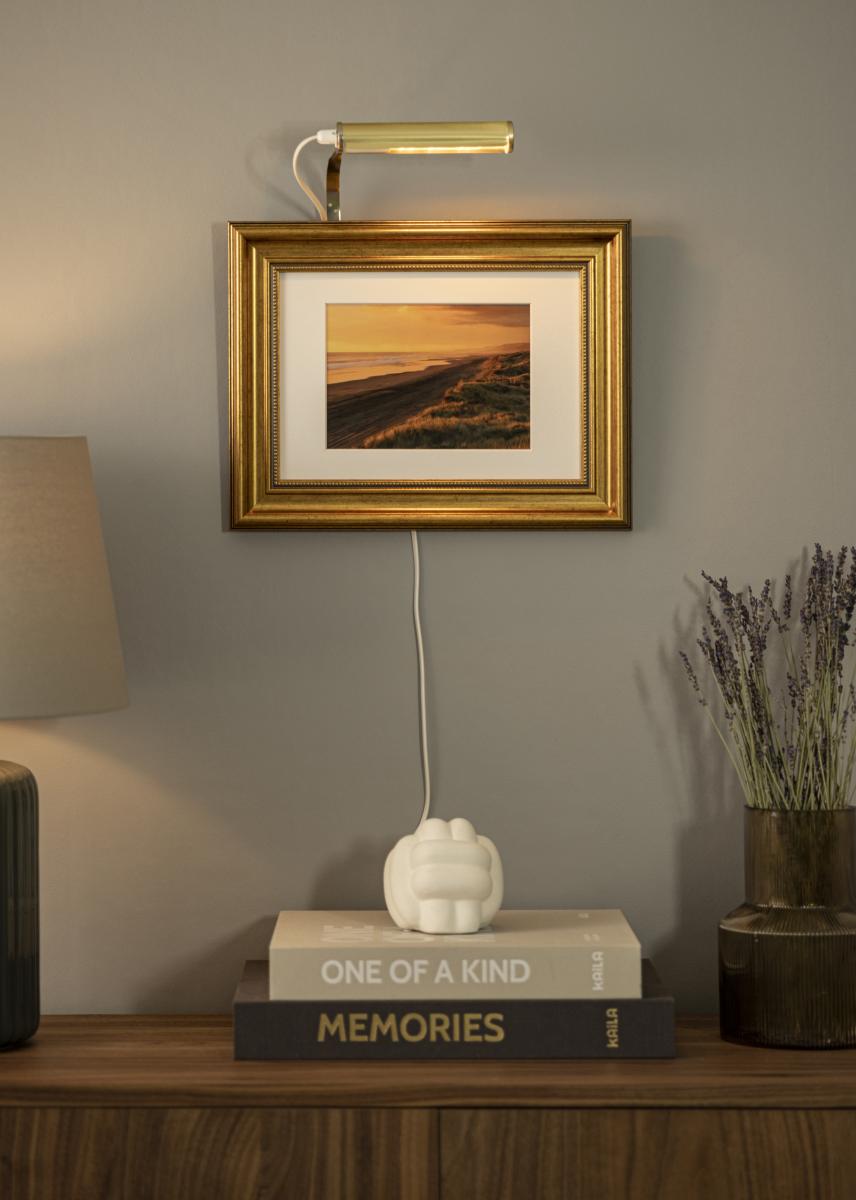 Eklunds metall Eklunds Art 1 voor lijstbreedte 17-40 cm schilderijverlichting - Messing