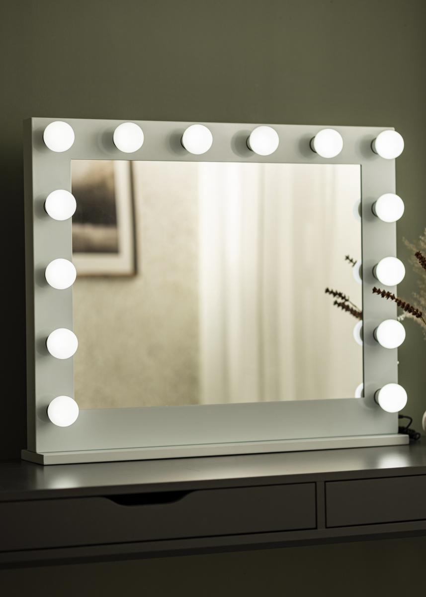 KAILA KAILA Make-up spiegel Hollywood 14 E27 Wit 80x65 cm