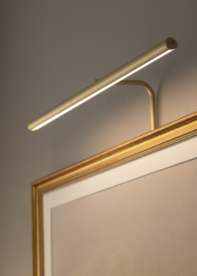 Texa Design Gallery LED 60 cm voor lijstbreedte +90 cm schilderijverlichting - Messing