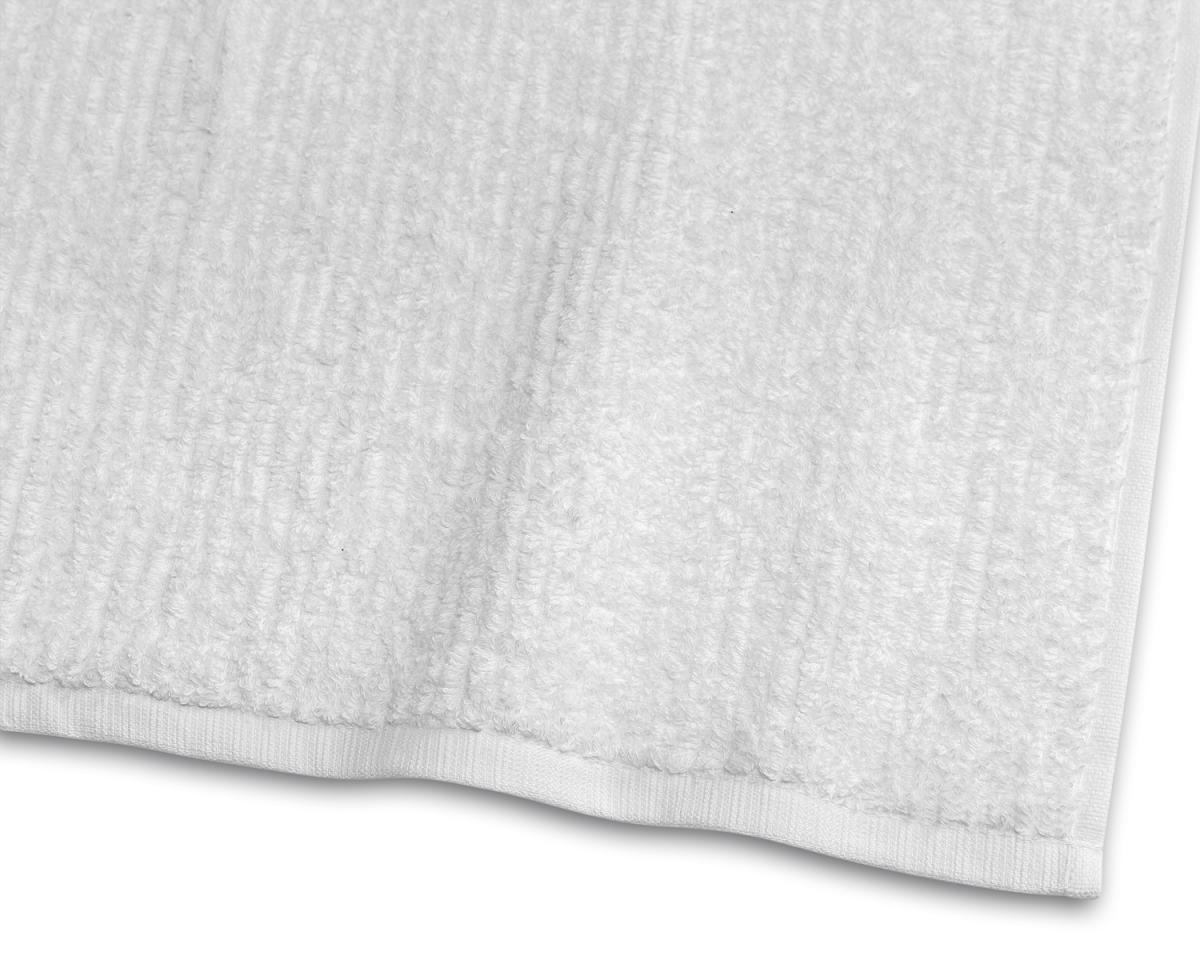 Borganäs of Sweden Handdoek Stripe Badstof - Wit 50x70 cm
