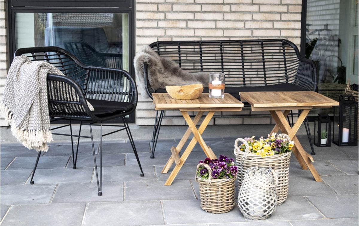 House Nordic Bijzettafel Bilbao 50x50 cm - Teak