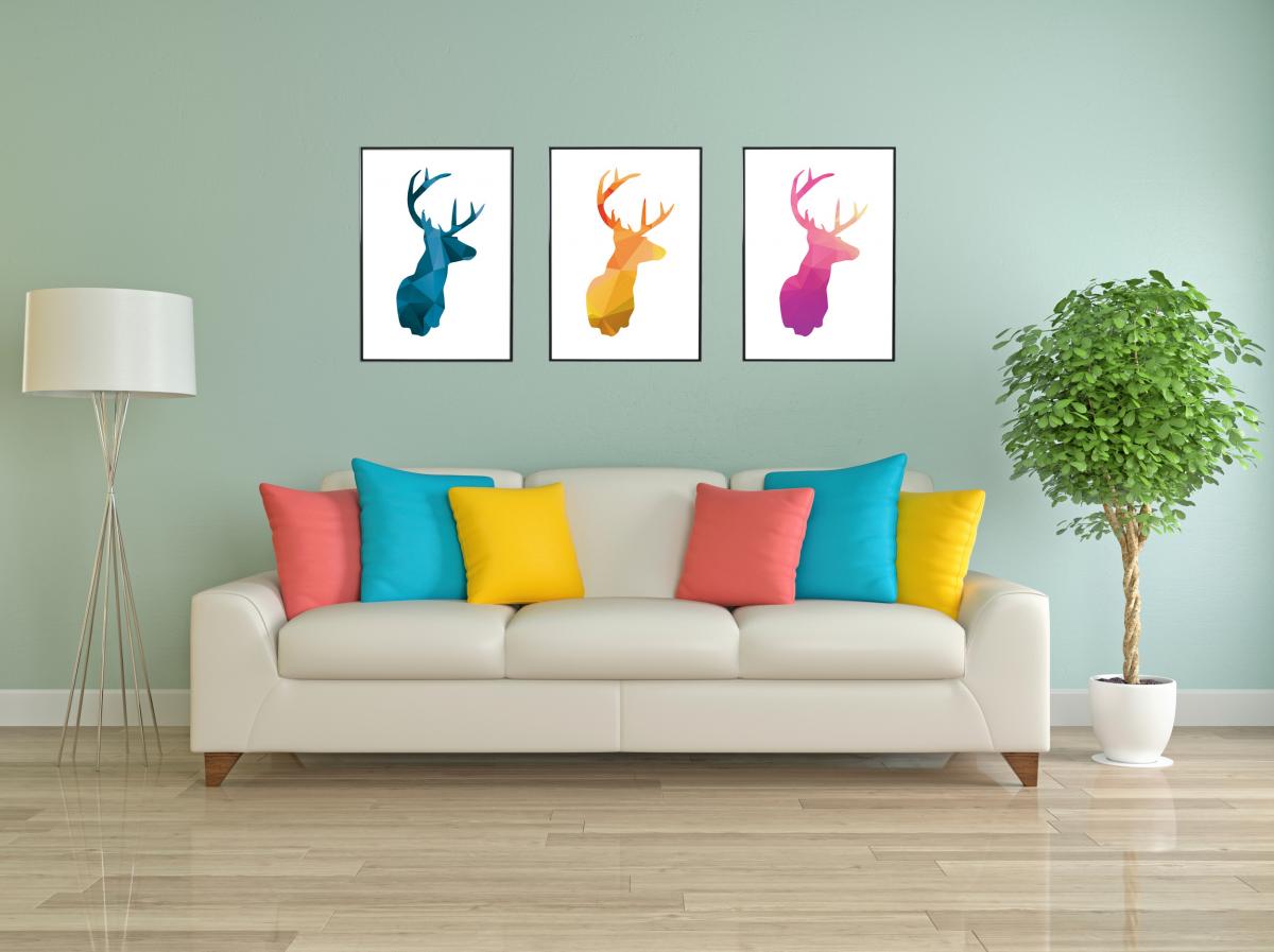 Lagervaror egen produktion Deer - Autum Poster