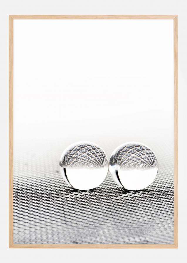 Bildverkstad Concept with balls on fantasy background Poster