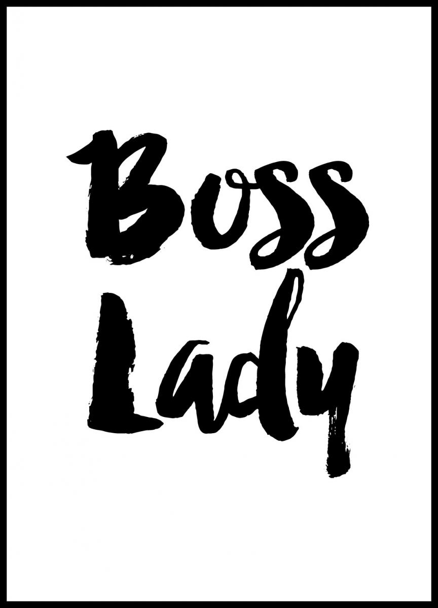 Lagervaror egen produktion Boss Lady Poster