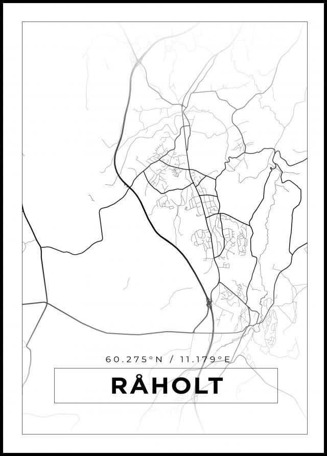 Bildverkstad Map - Råholt - White Poster
