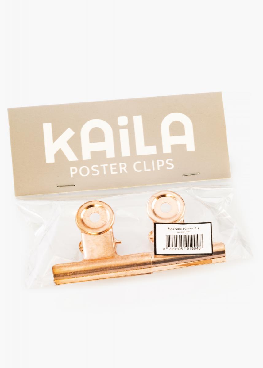 KAILA KAILA Poster Clip Rose Gold 50 mm - 2-p