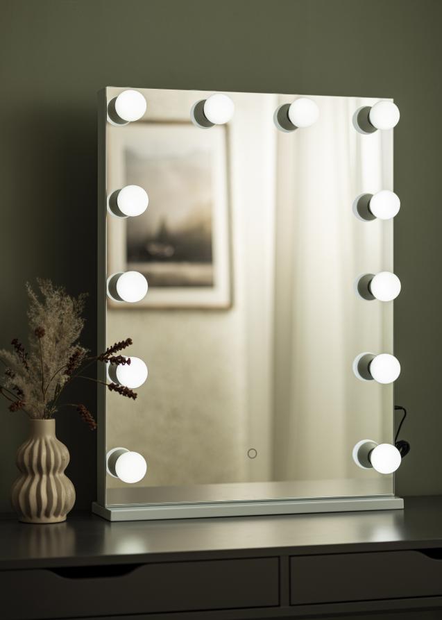 KAILA KAILA Make-up spiegel Hollywood 14 Wit 60x80 cm