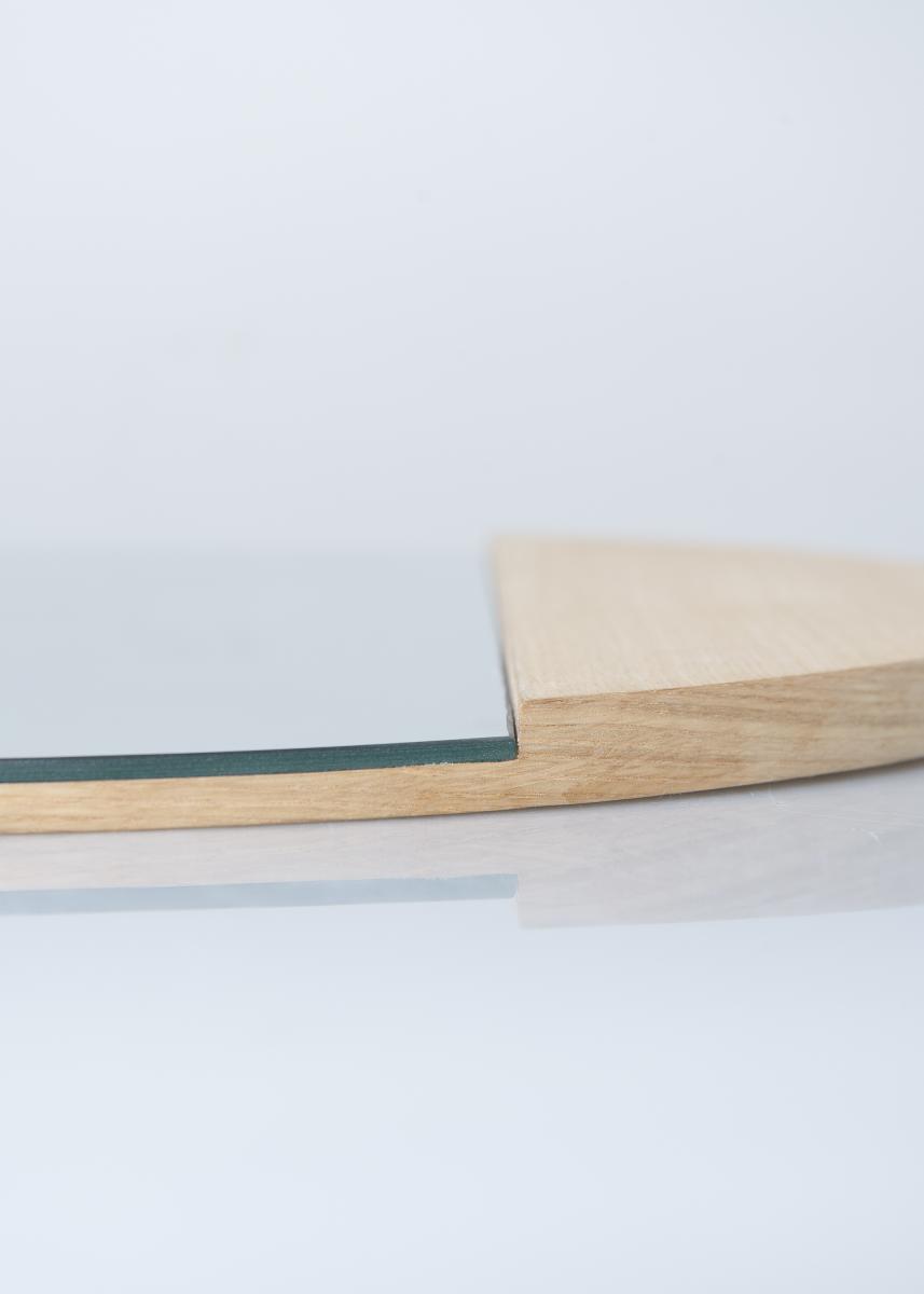 Hübsch Spiegel Circle Eikenhout 50 cm Ø