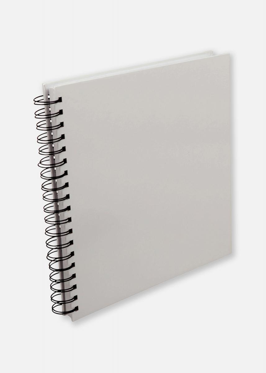 Estancia Vierkant Spiraalfotoalbum Wit -25x25 cm (80 Wit zijden / 40 bladen)