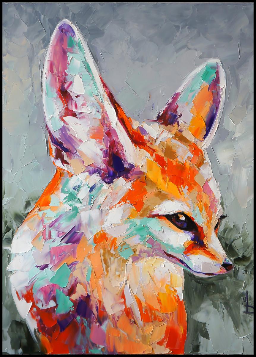 Bildverkstad Fox Painting Poster