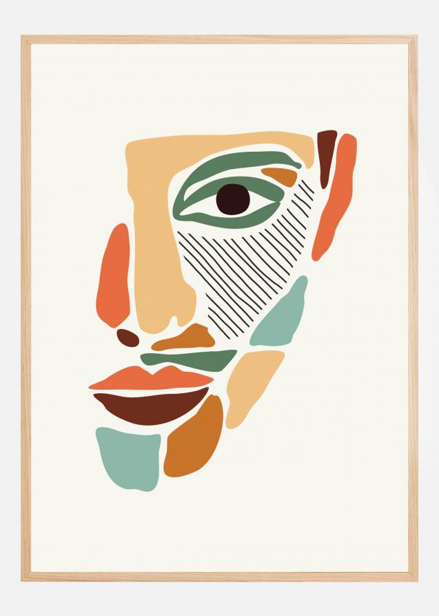 Bildverkstad Color Abstract Faces Poster