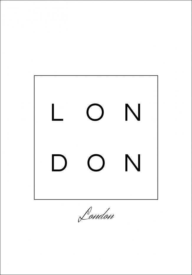 Bildverkstad London Poster