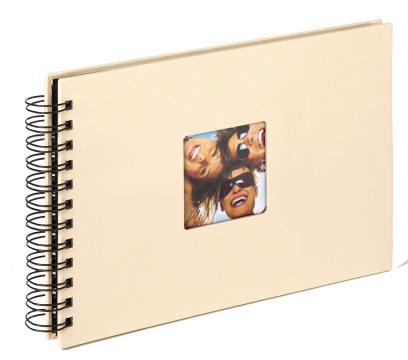 Walther Fun Spiraalalbum Crme - 23x17 cm (40 Zwarte zijden / 20 bladen)