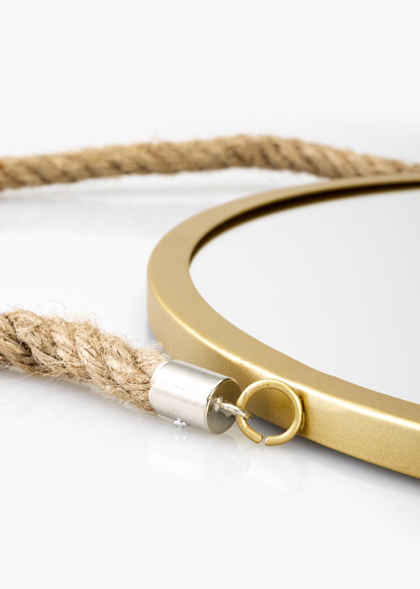 KAILA KAILA Ronde Spiegel Rope - Goud 30 cm Ø