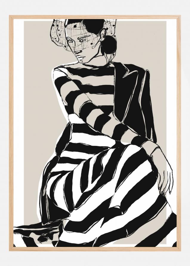 Bildverkstad Striped Dress Poster