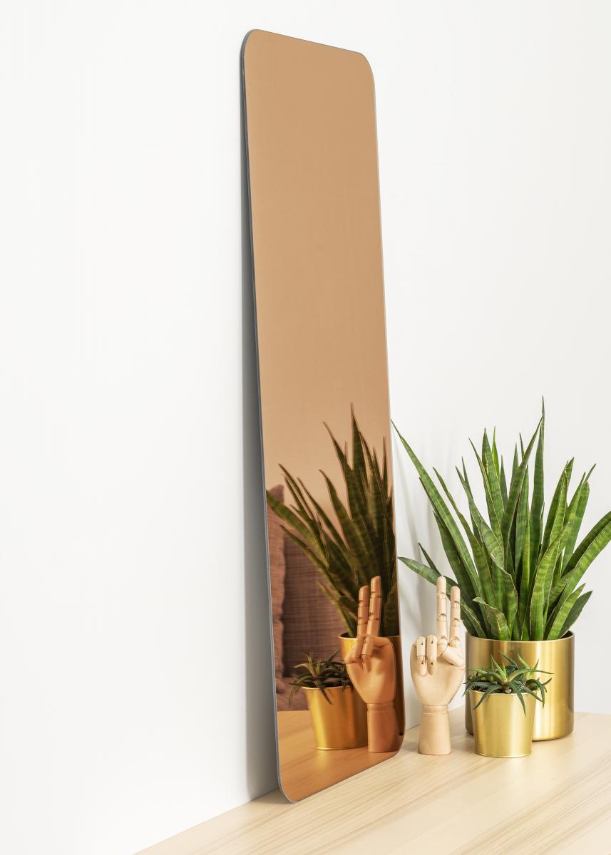 Neem de telefoon op het dossier 鍔 Koop KAILA Spiegel Rectangle Rose Gold 40x100 cm hier - BGA.NL