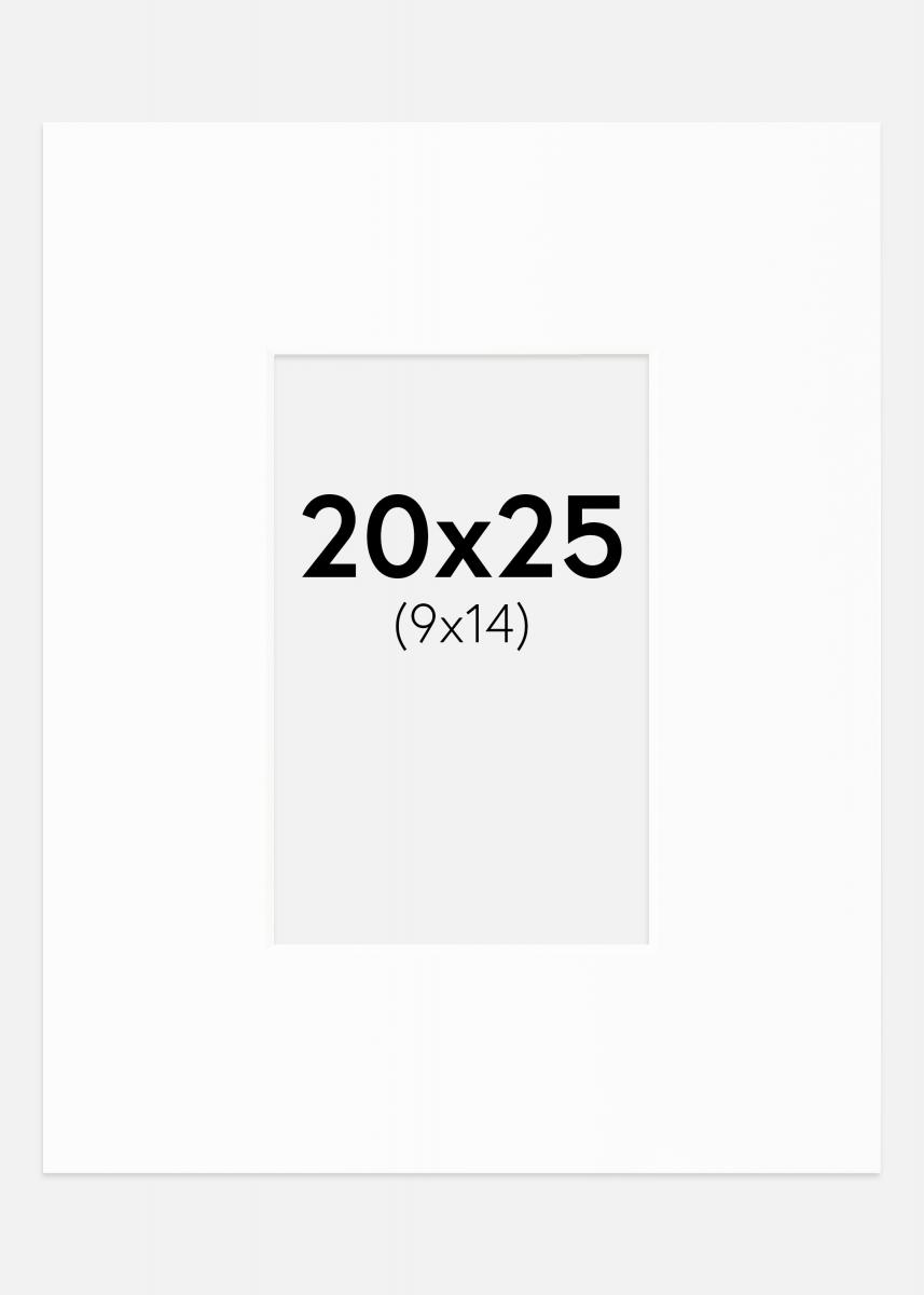Artlink Passe-partout XL Standaard Wit (Witte Kern) 20x25 cm (9x14)