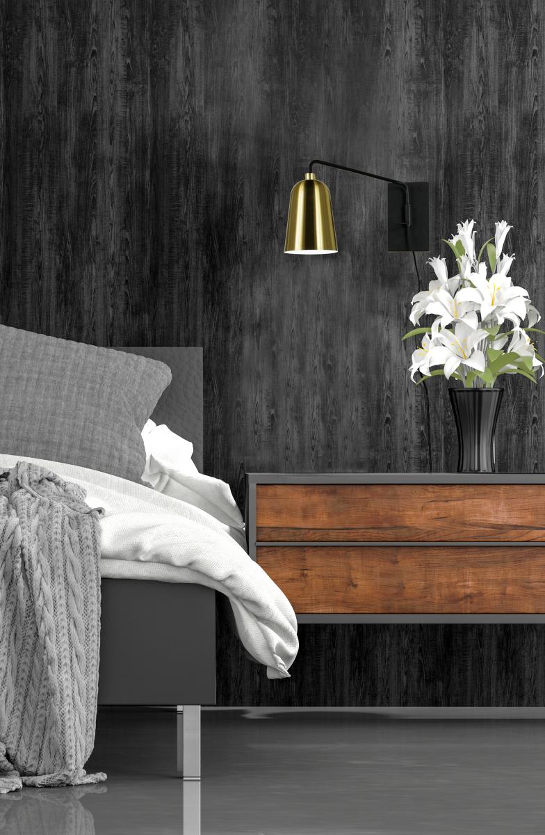 Aneta Belysning Wandlamp Kopp - Zwart/Messing