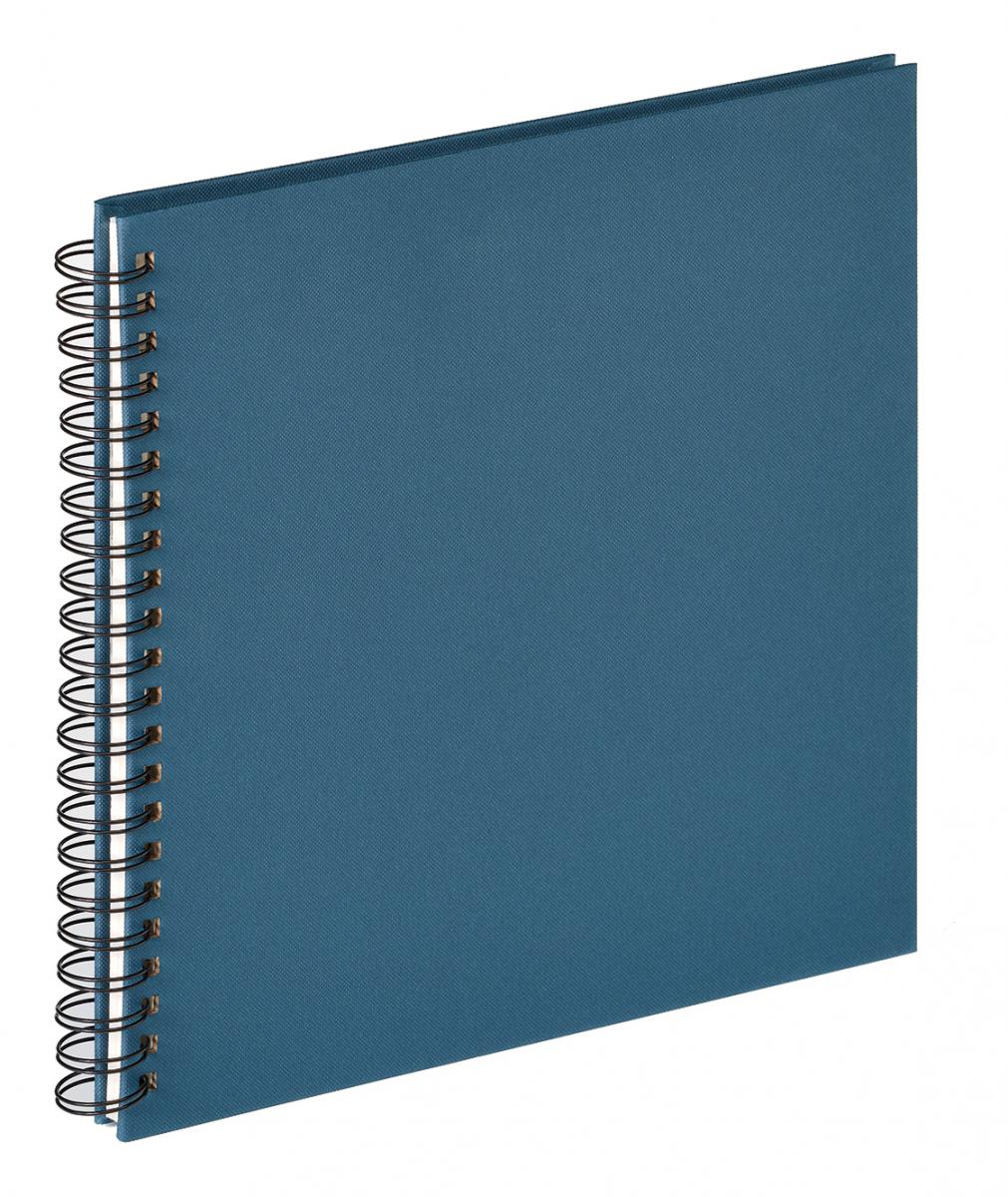 Walther Fun Spiraalalbum Blauw - 30x30 cm (50 Witte pagina's / 25 bladen)