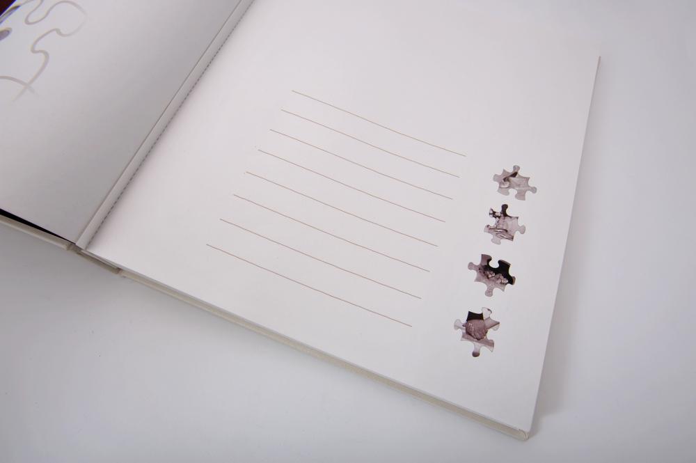 Walther Puzzle Wedding Album - 28x30,5 cm (60 Witte zijden / 30 bladen)