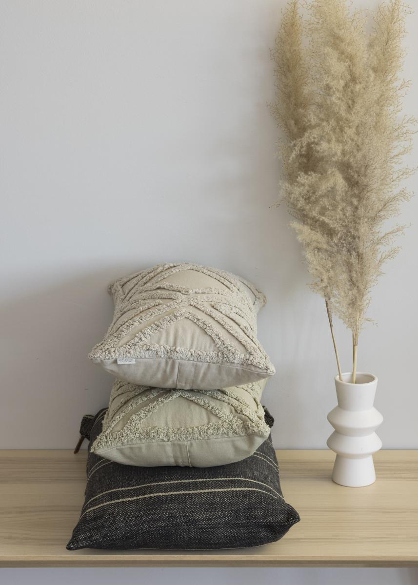 Boel&Jan Kussensloop Frieser - Zwart 40x60 cm