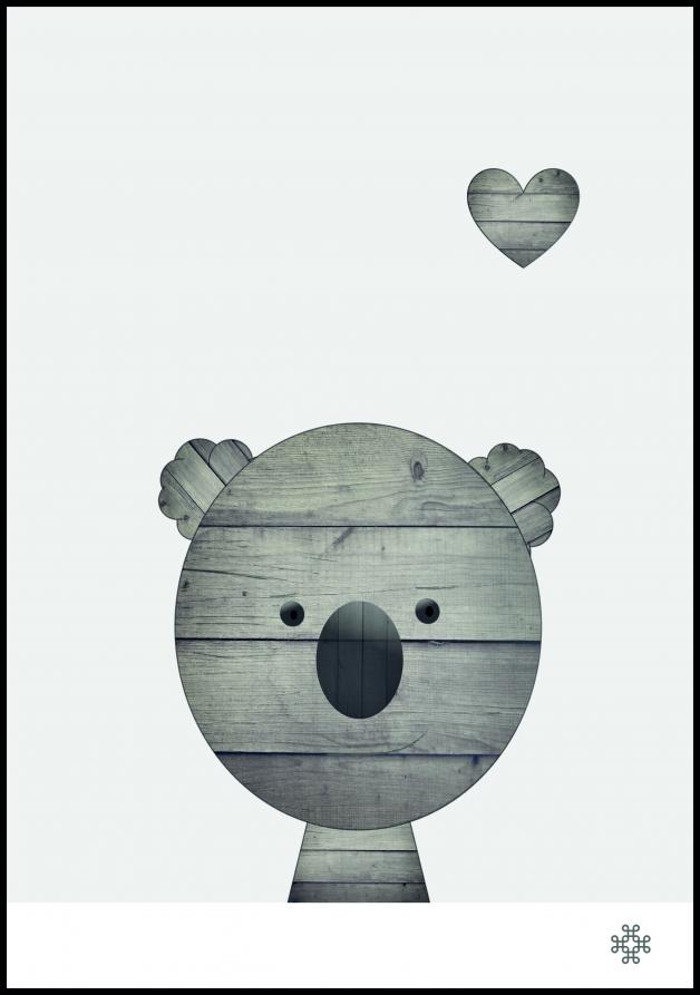 Bildverkstad Wood koala Poster