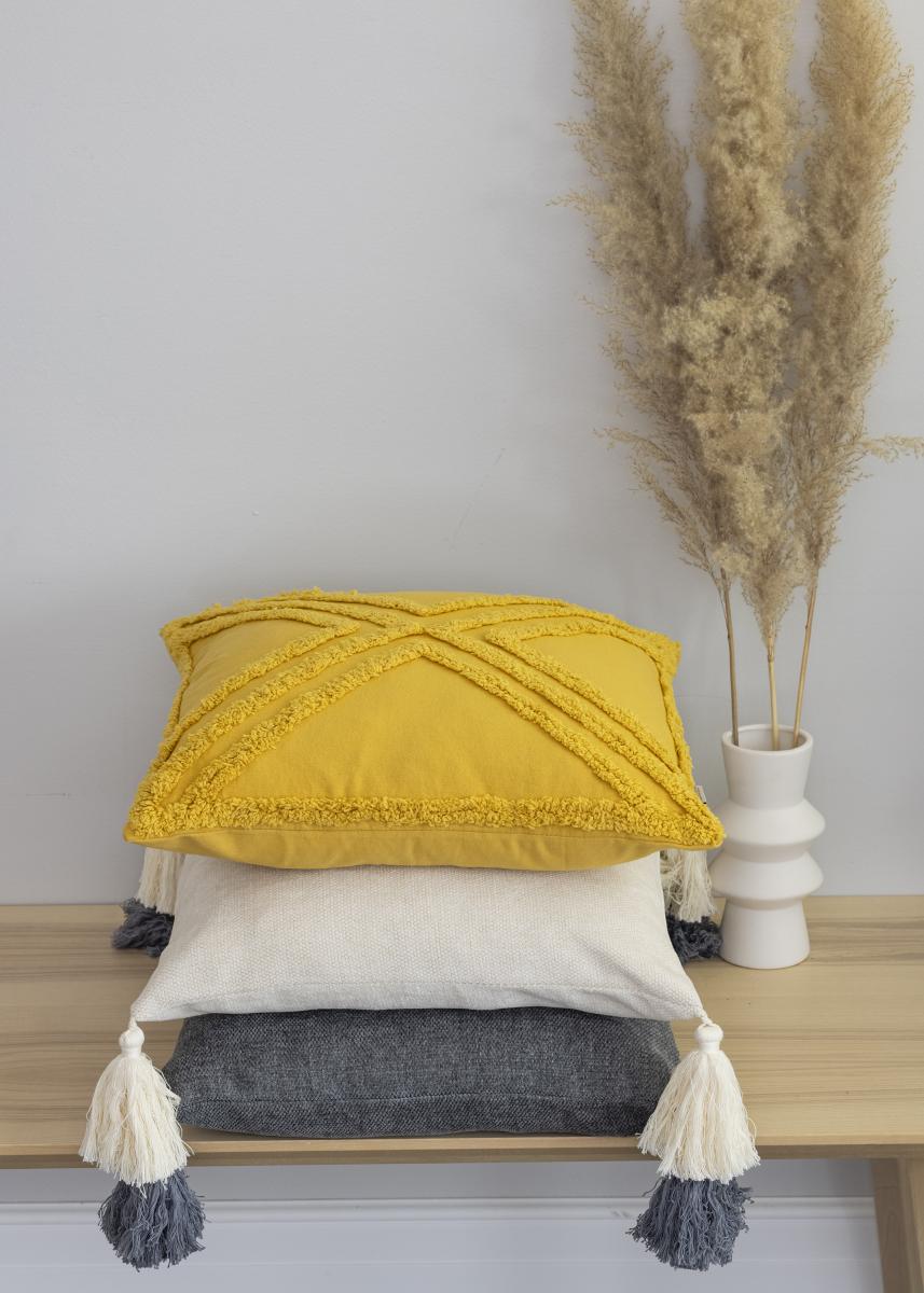 Miljögården Kussensloop Tassle - Beige 45x45 cm