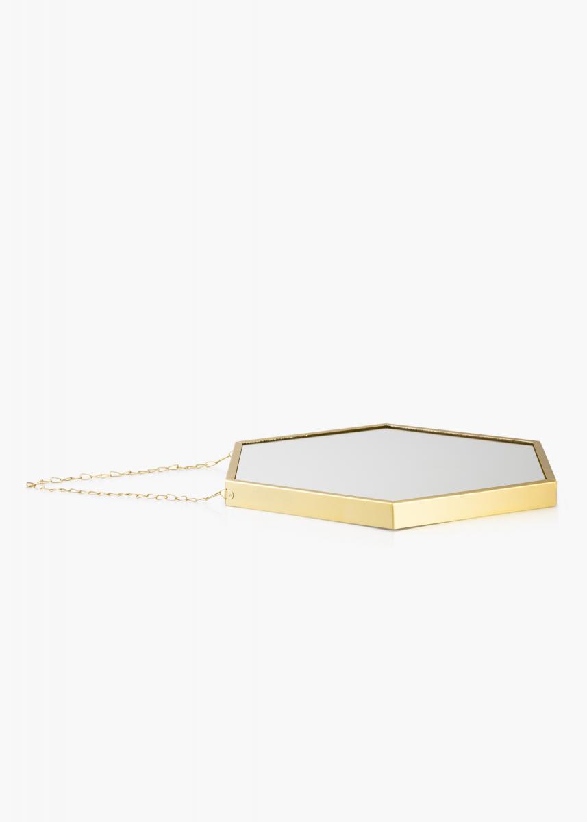 KAILA KAILA Spiegel Hex Chain - Goud 39x45 cm