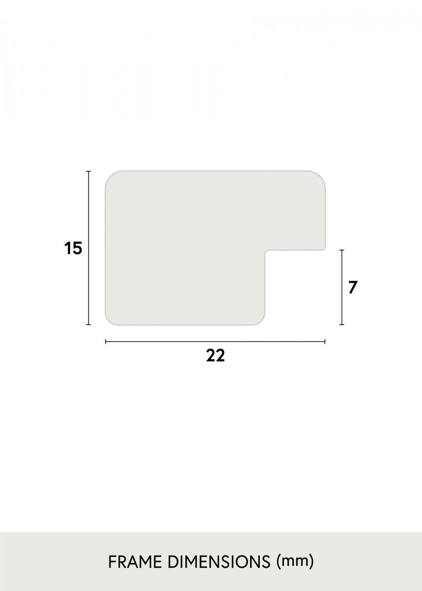 Ramverkstad Spiegel White Wood Glossy - Eigen afmetingen