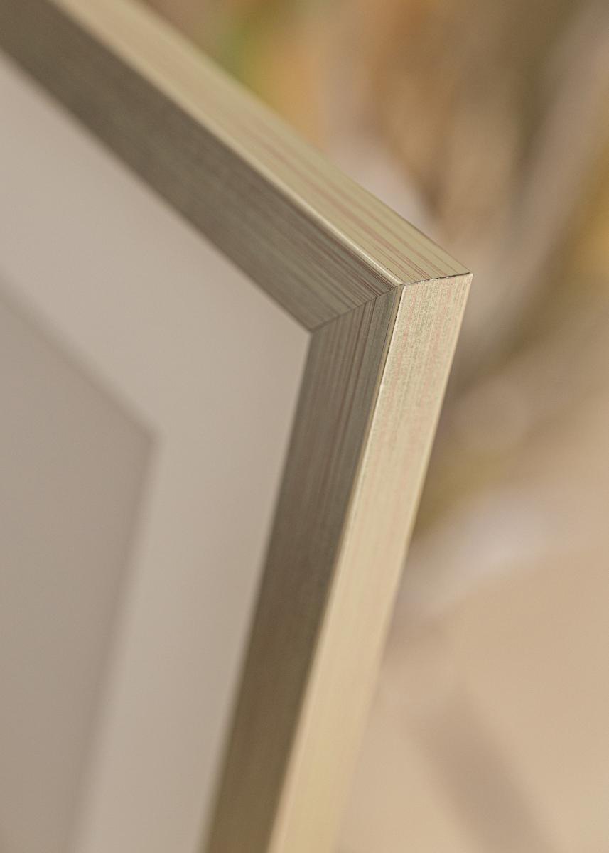Ramverkstad Fotolijst Silver Wood - Formaat naar keuze