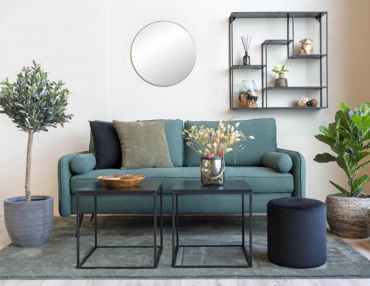 House Nordic Bijzettafel Vita 45x45 cm - Zwart