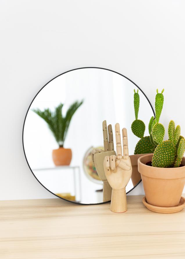 KAILA KAILA Round Mirror - Thin Black 40 cm Ø