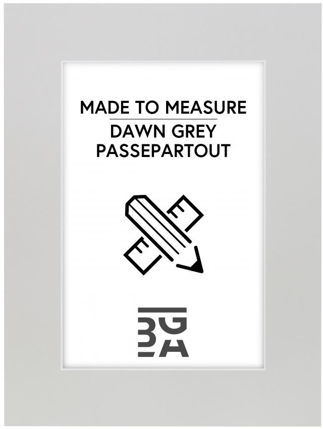 Egen tillverkning - Passepartouter Passe-partout Dawn Grey - Op maat gemaakt