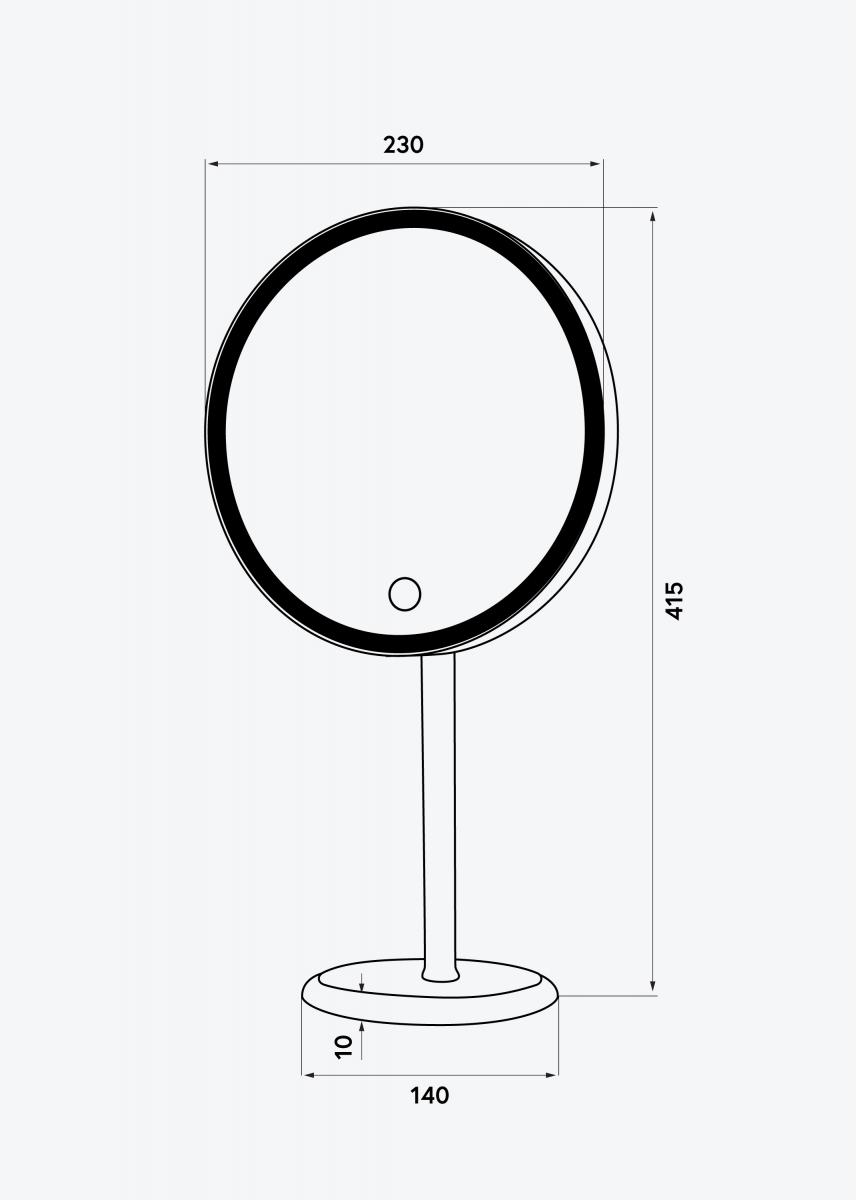 KAILA KAILA Make-up spiegel Pillar LED Magnifying 20 cm Ø
