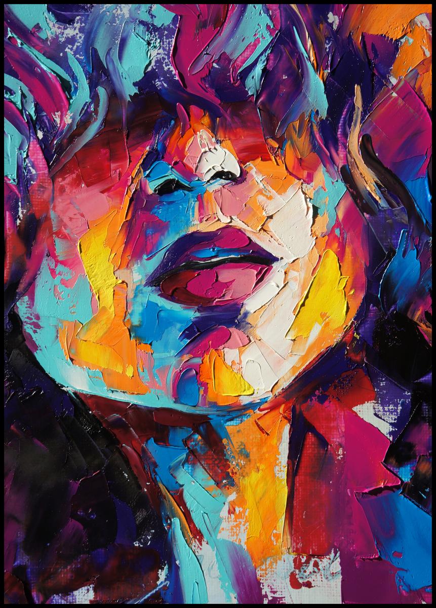 Lagervaror egen produktion Girl Painting Poster