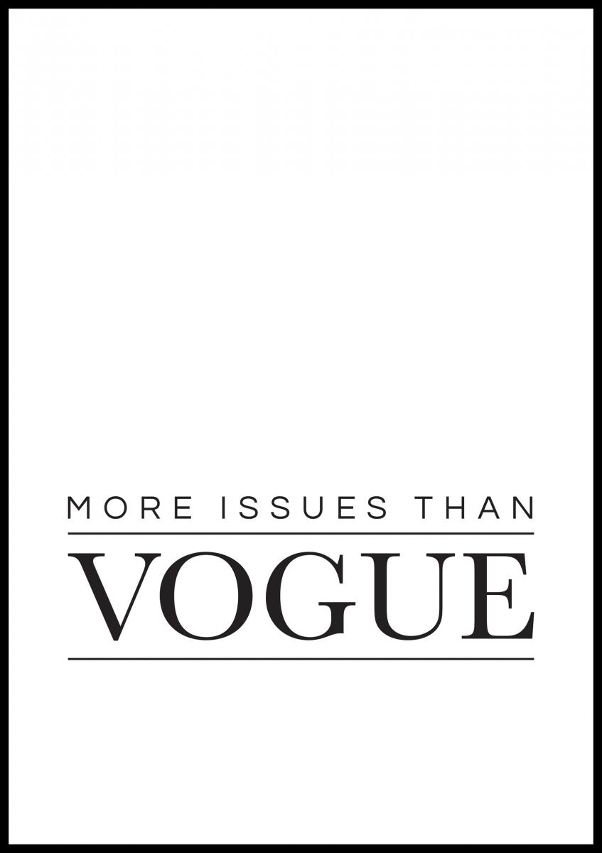 Bildverkstad Vogue Poster
