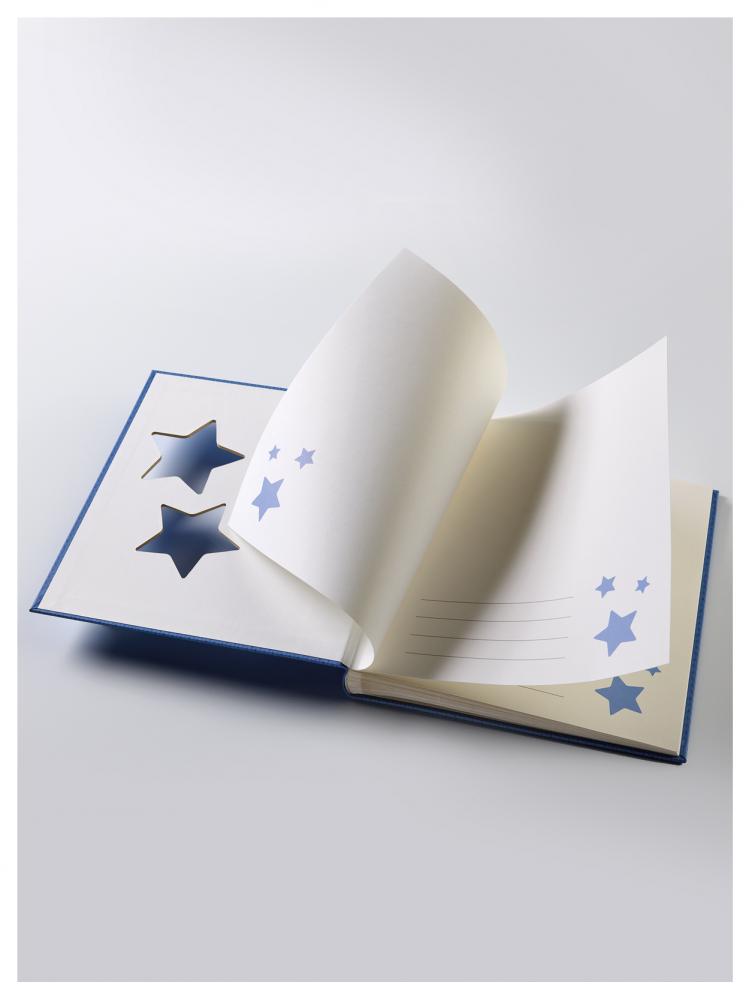 Walther Estrella Babyalbum Blauw - 28x30,5 cm (50 Witte zijden / 25 bladen)