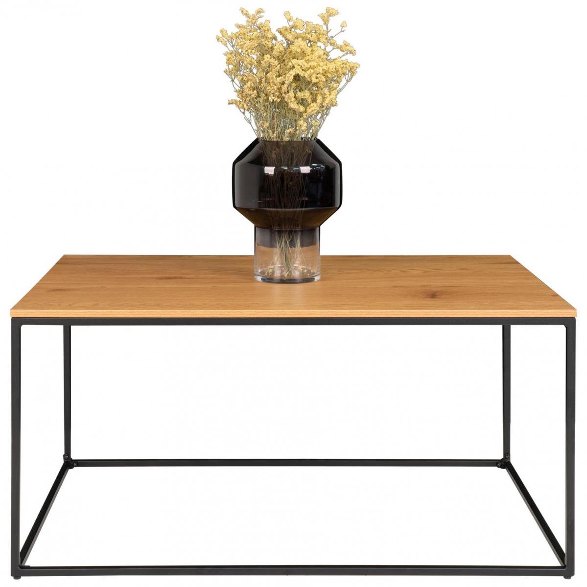 House Nordic Salontafel Vita 60x90 cm - Zwart/Eiken